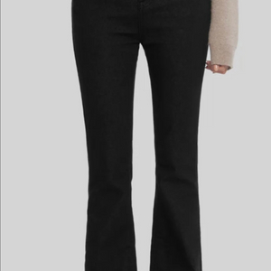 하와 기모 롱부츠컷 논페이드 블랙(흑생지) 숏 S