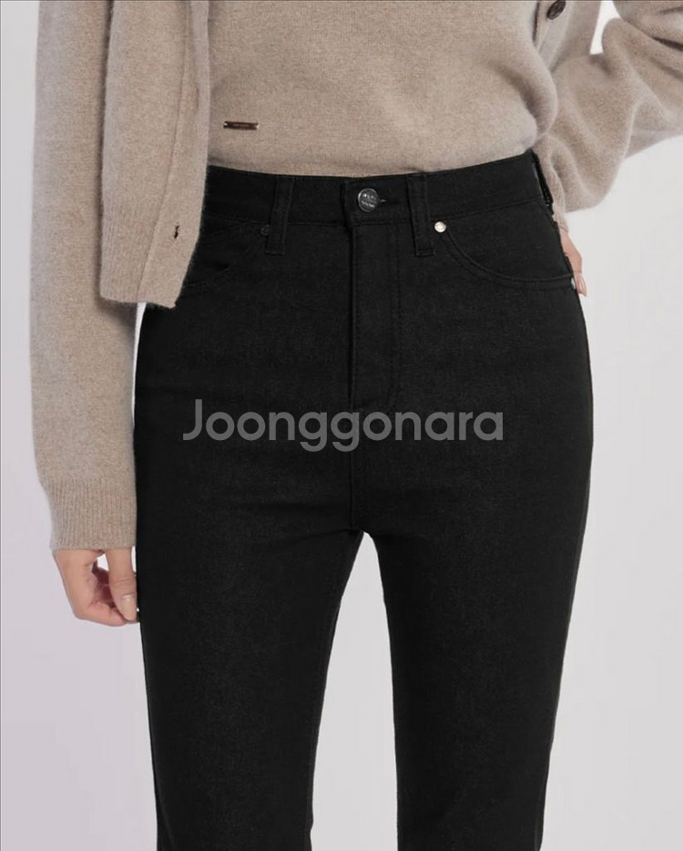 하와 기모 롱부츠컷 논페이드 블랙(흑생지) 숏 S--6
