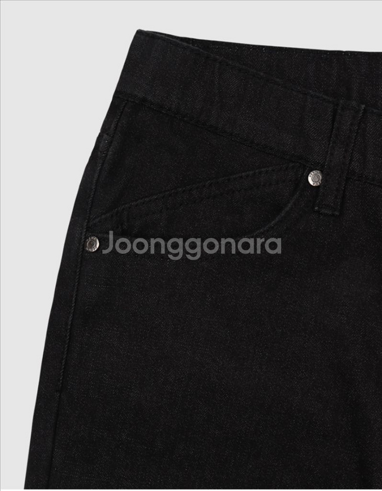 하와 기모 롱부츠컷 논페이드 블랙(흑생지) 숏 S--7