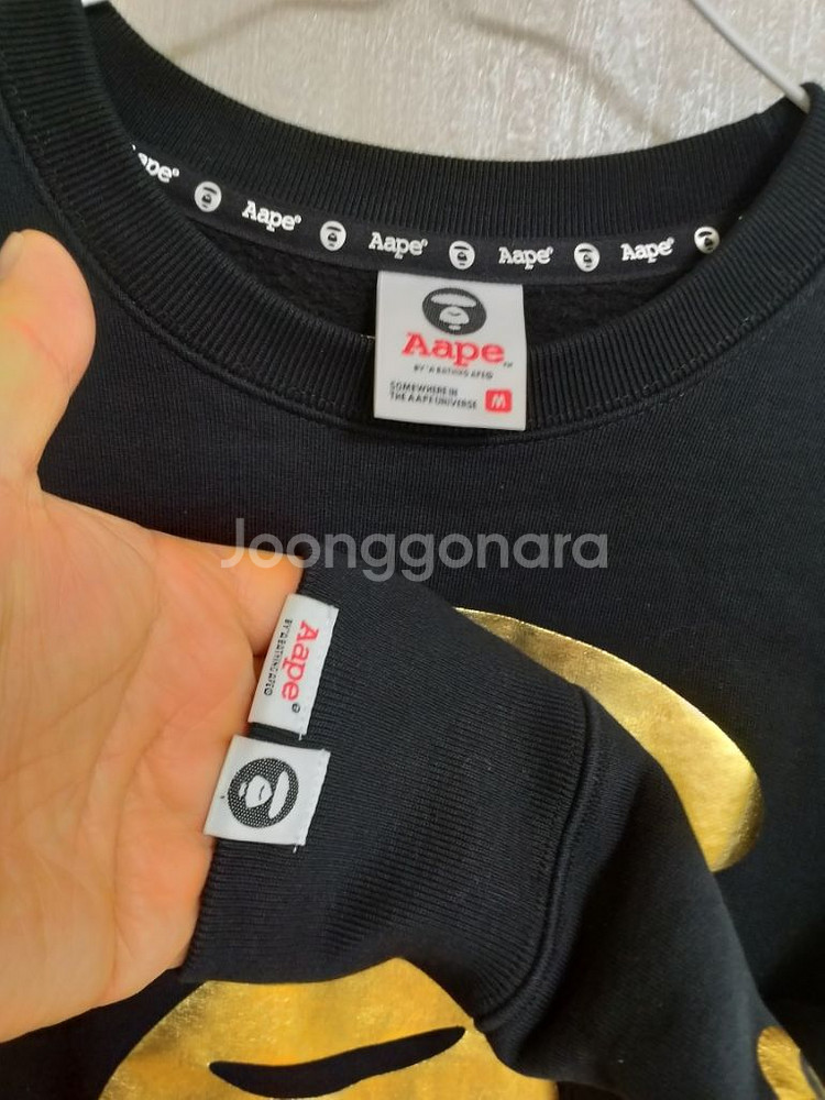 여성 AAPE UNVS 맨투맨(새상품.오버핏95-100--3