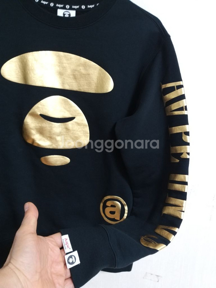 여성 AAPE UNVS 맨투맨(새상품.오버핏95-100--9