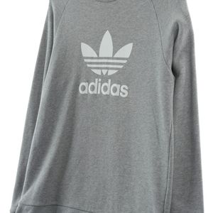 (L-XL) 아디다스 맨투맨 티셔츠 그레이 빅로고
