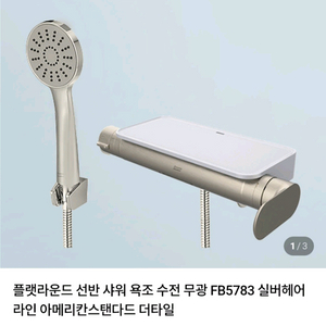 아메리칸스탠다드 FB5783 플랫라운드 샤워 욕조 수전