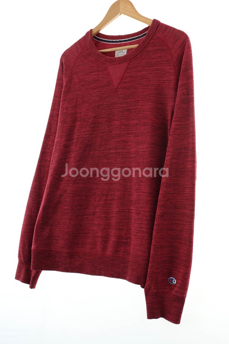 (XL-2XL) 챔피온 맨투맨 티셔츠 희귀 버건디--0