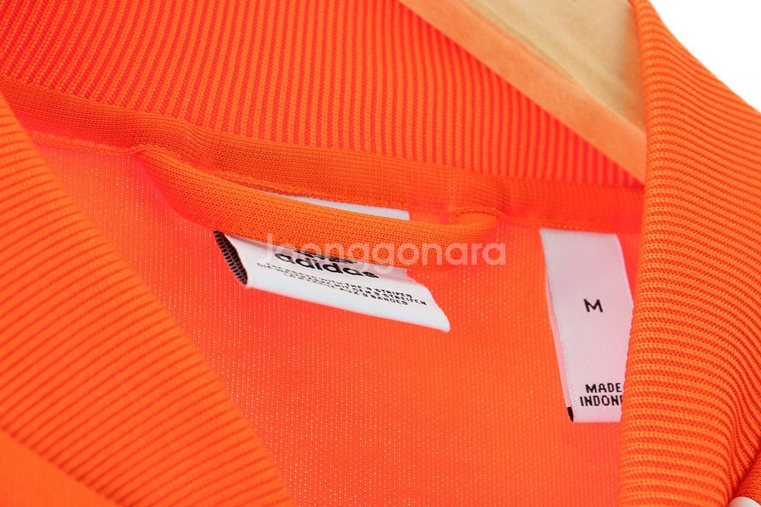 W(M-L) 아디다스 집업져지 트랙탑 주황 파버 삼선--5