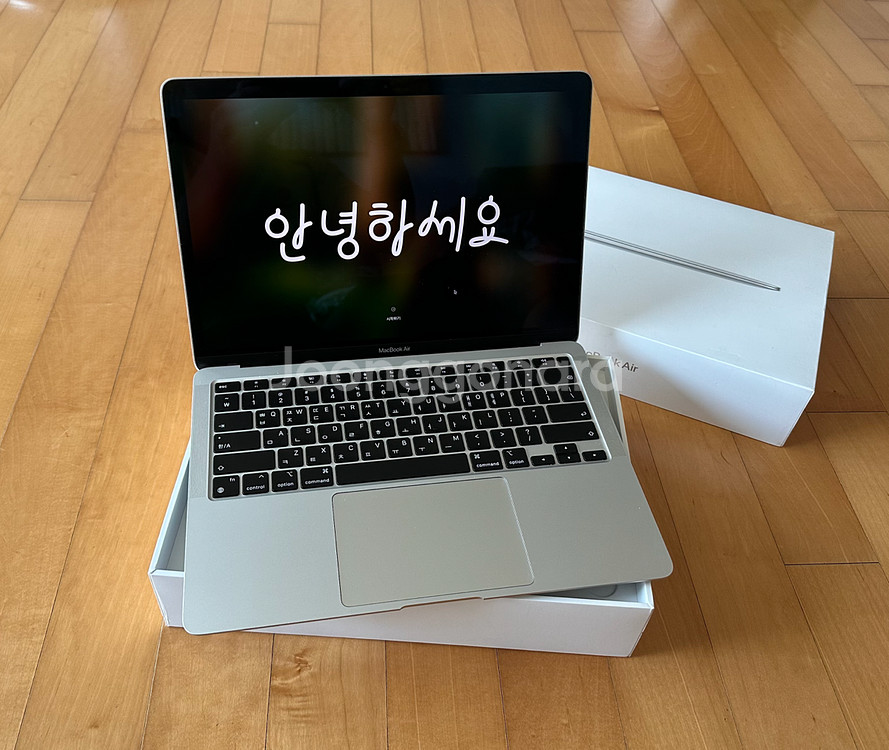 맥북에어 m1 실버 기본형--3