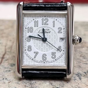 까르띠에 빈티지 탱크 머스트 XL 아라비아숫자판 화이트