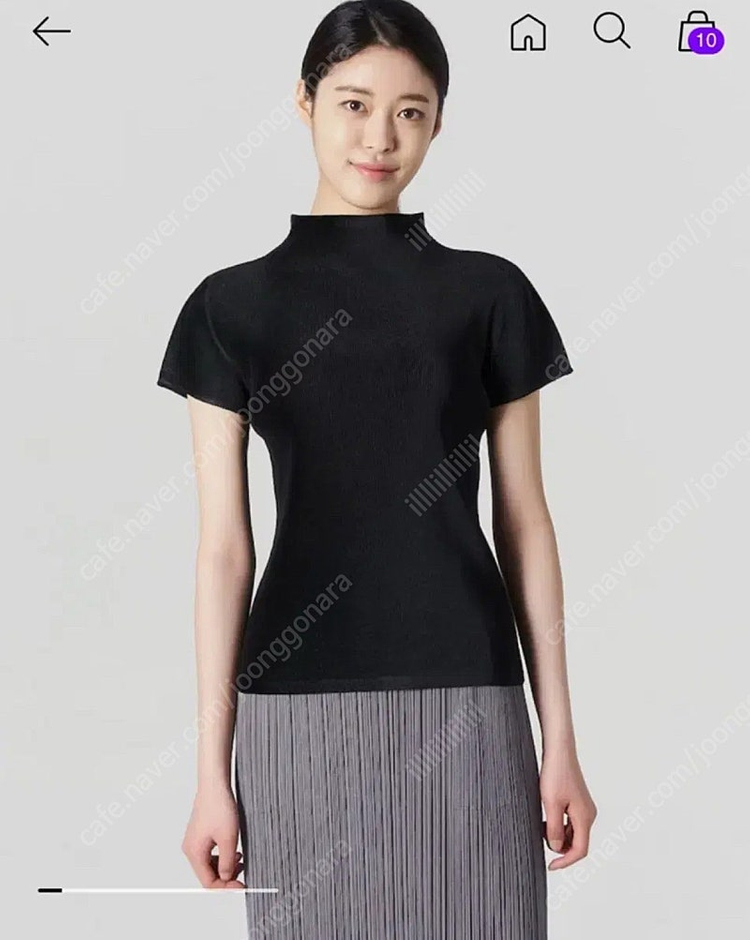 플리츠플리즈 반목 미스트 블랙 그레이 화이트 이미지