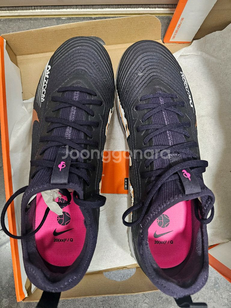 1회착 나이키 머큐리얼 프로 TF 카타르 265 팝니다--2