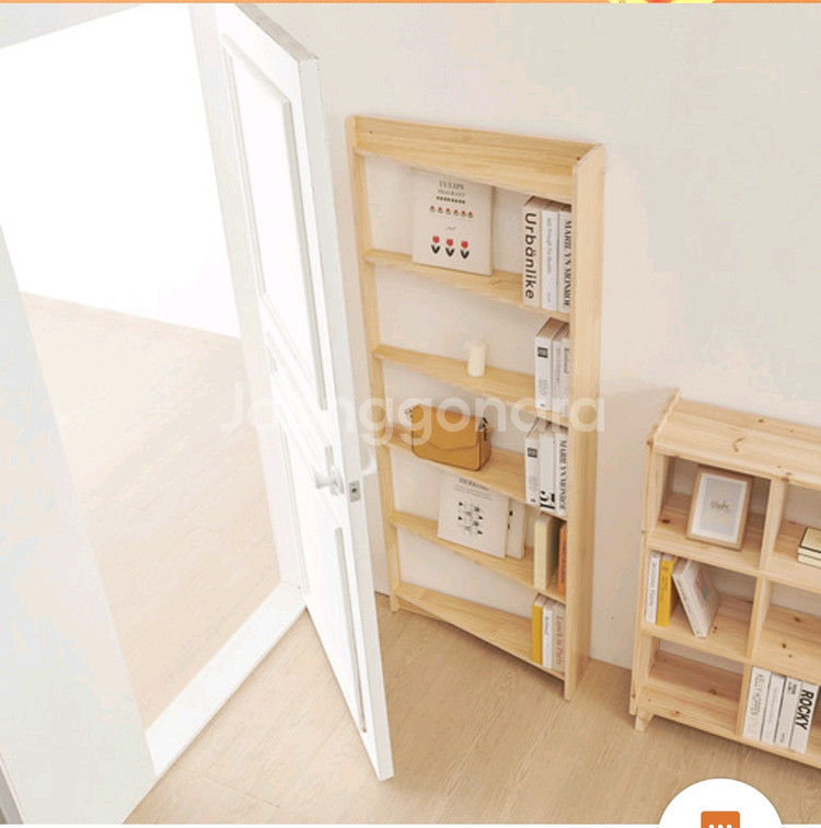 (새상품)문뒤 5단 선반 원목--0