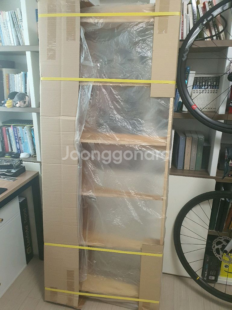 (새상품)문뒤 5단 선반 원목--3