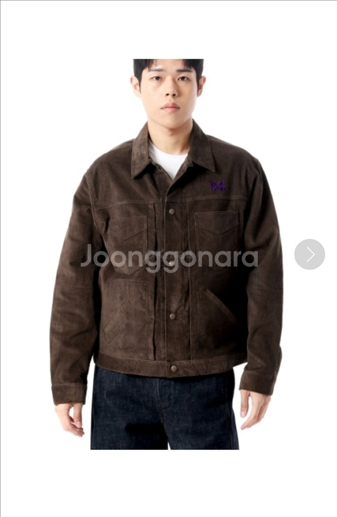니들스 페니 진 코듀로이 브라운 자켓L사이즈 판매합니다--0