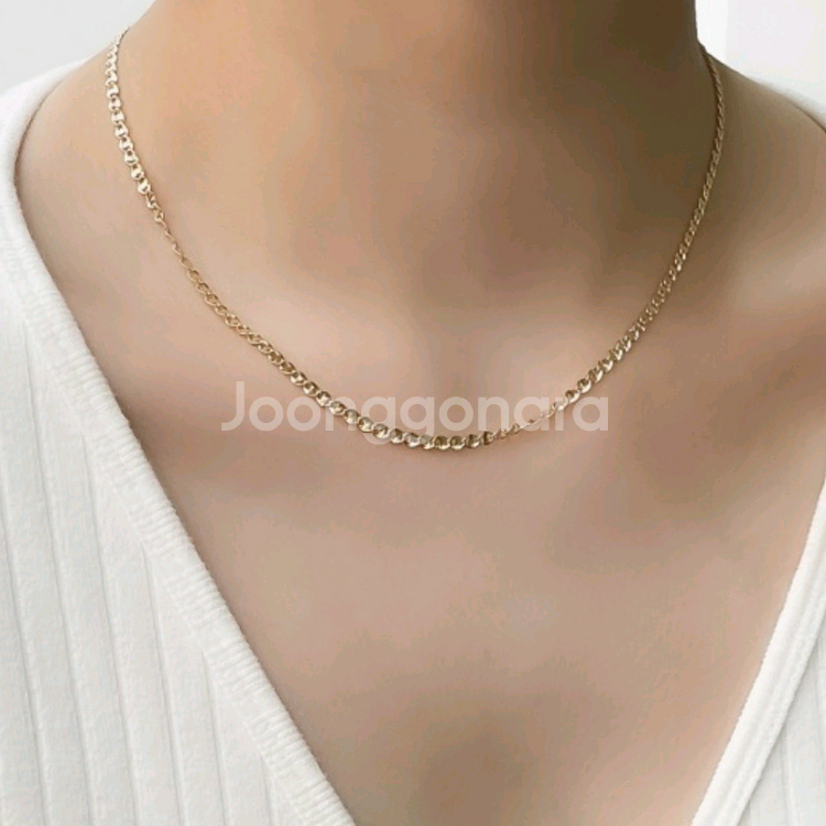 14k 사다리체인 한돈 목걸이--8