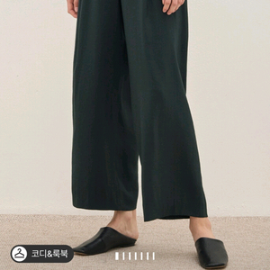 더캐시미어 백밴딩 원턱와이드팬츠 55 랑방 마인 타임