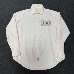 에리즈 Aries 옥스포드 스트라이프 핑크 셔츠