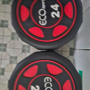 에코스포츠 프리미엄 12각 고무덤벨 24kg /담양