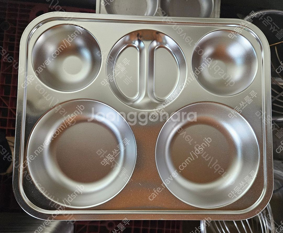 중고 스텐 식판 3찬 4찬 숟가락 젓가락--4