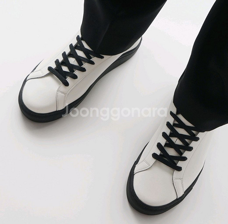 식스핏255 소가죽 스니커즈 새상품 남성운동화 키높이--8