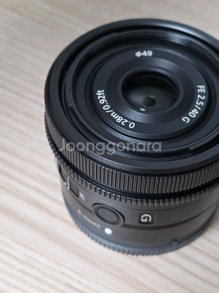 소니 40mm F2.5 G 렌즈 하오게 후드 포함--7