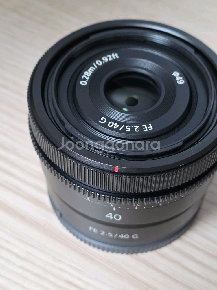 소니 40mm F2.5 G 렌즈 하오게 후드 포함--8