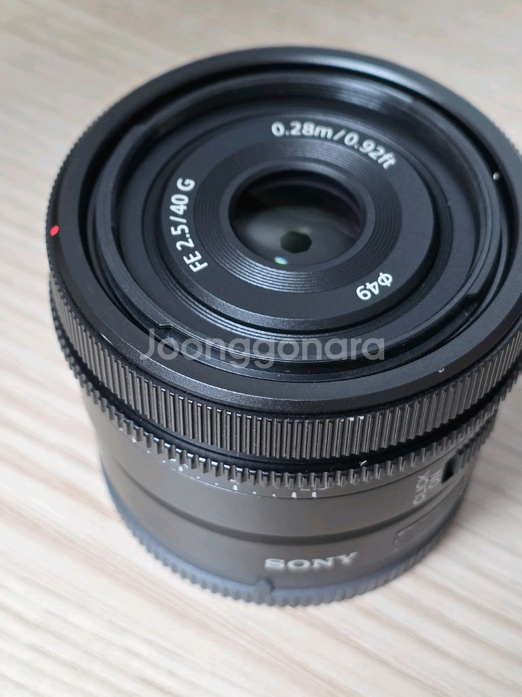 소니 40mm F2.5 G 렌즈 하오게 후드 포함--9