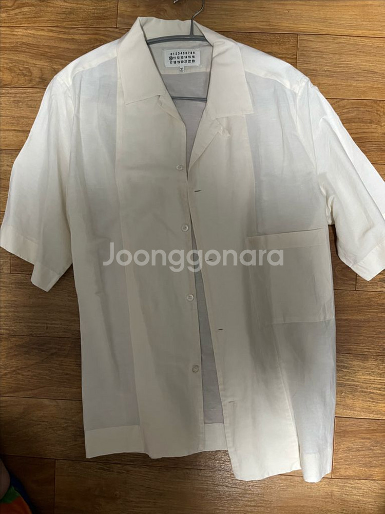 마르지엘라 아이보리 반팔셔츠xl--0