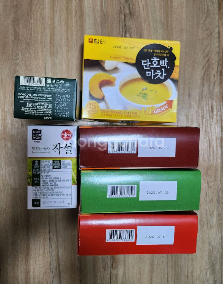 [차 6종]담터 쌍화차,대추차,생강차,단호박마차,녹차--3