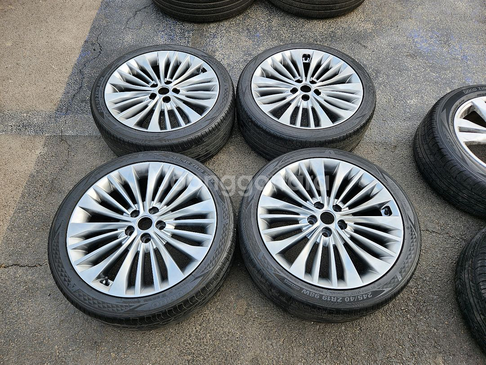 기아 올뉴 K7 19인치 순정 휠타이어 세트--0