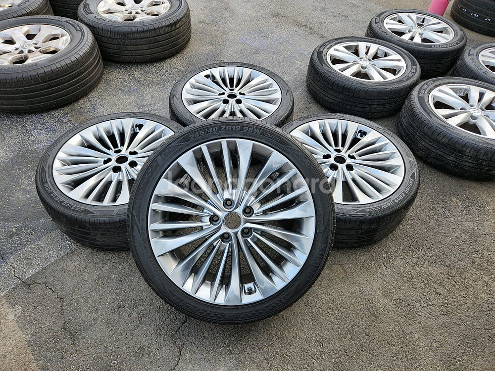 기아 올뉴 K7 19인치 순정 휠타이어 세트--6