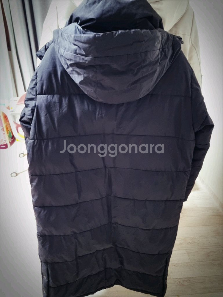 [ 새상품급_선물받은 두툼한 검정색 겨울롱패딩_남성롱패--1