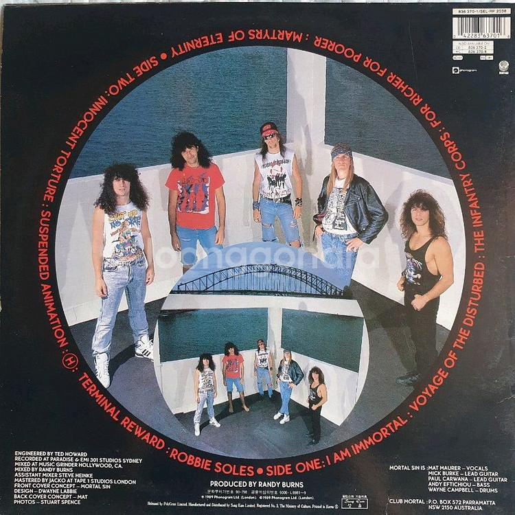 MORTAL SIN-FACE OF DESPAIR LP--1