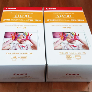 캐논 RP-108 셀피 인화지 2개