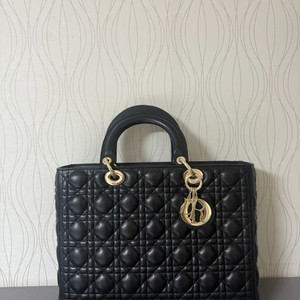 디올 레이디백 (블랙, 라지사이즈)