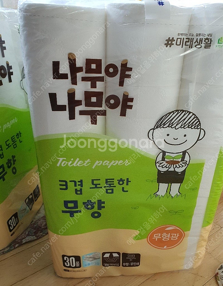 잘풀리는집 나무야 나무야 도톰한3겹무향30m30롤3팩--1