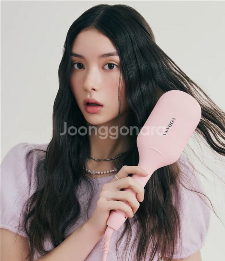 보다나 글로우 40mm 물결펌 고데기 파우더 핑크--0