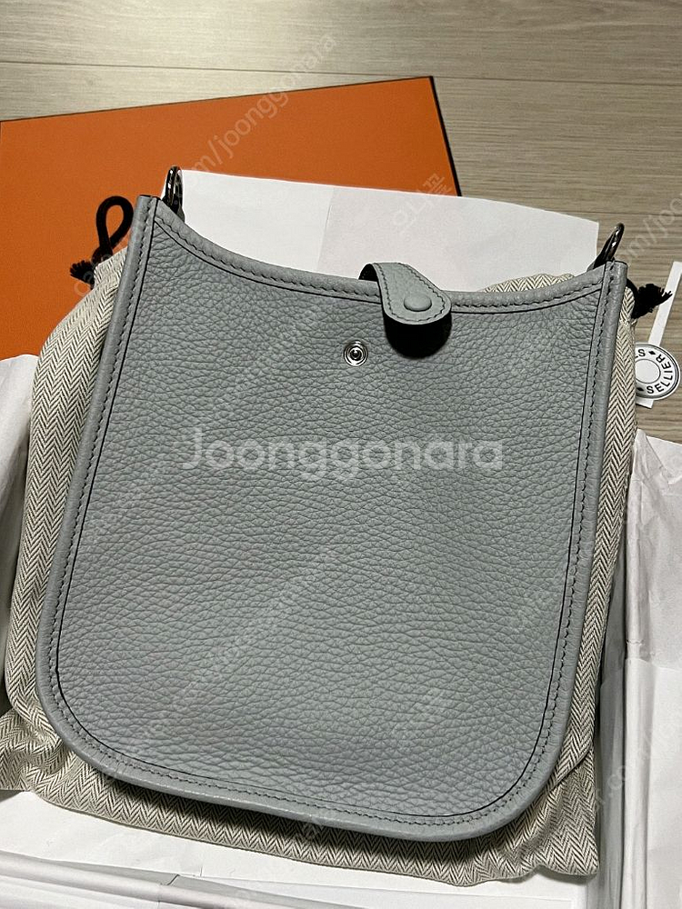 에르메스 미니 에블린 블루페일 Z 각인--2