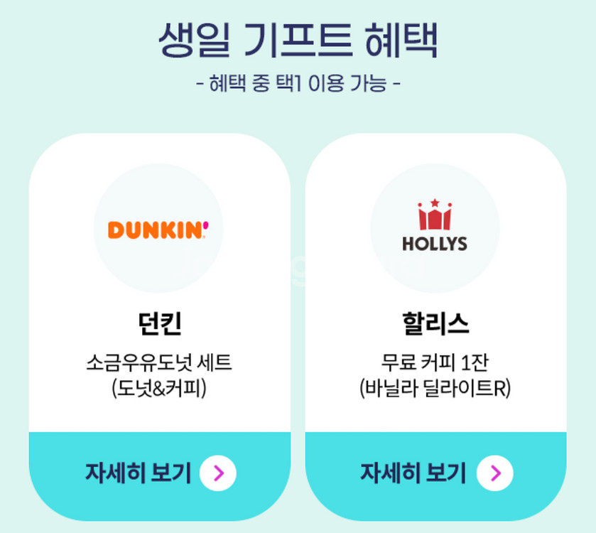 던킨 소금우유도넛 세트 / 할리스 바닐라 딜라이트R--0