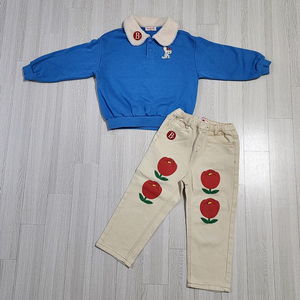 (1회착용) 베베드피노 기모상의 +하의 120