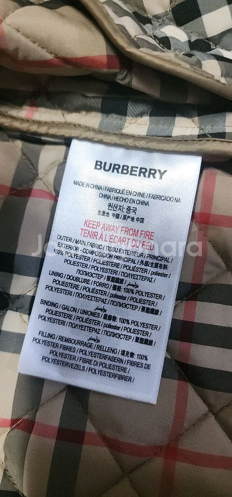 버버리키즈 퀼팅자켓 성인44 (키즈12y)--5