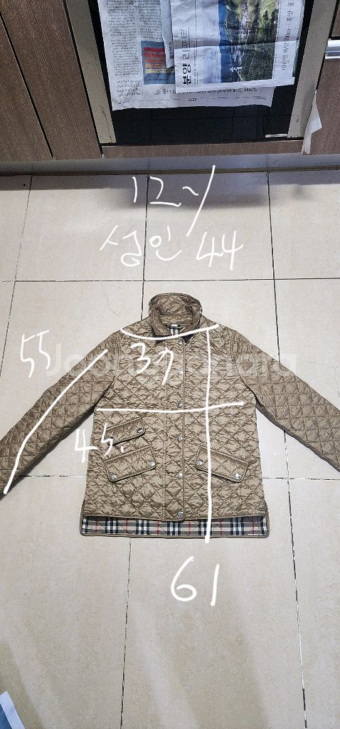 버버리키즈 퀼팅자켓 성인44 (키즈12y)--9