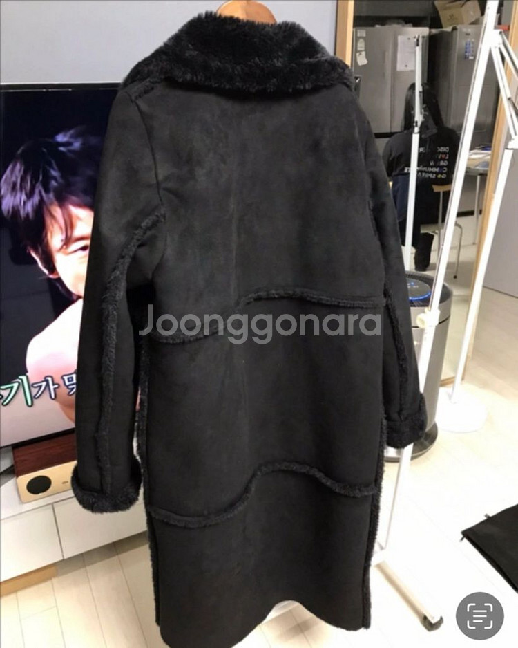 셀럽 무스탕 스타일 여성 롱코트--1