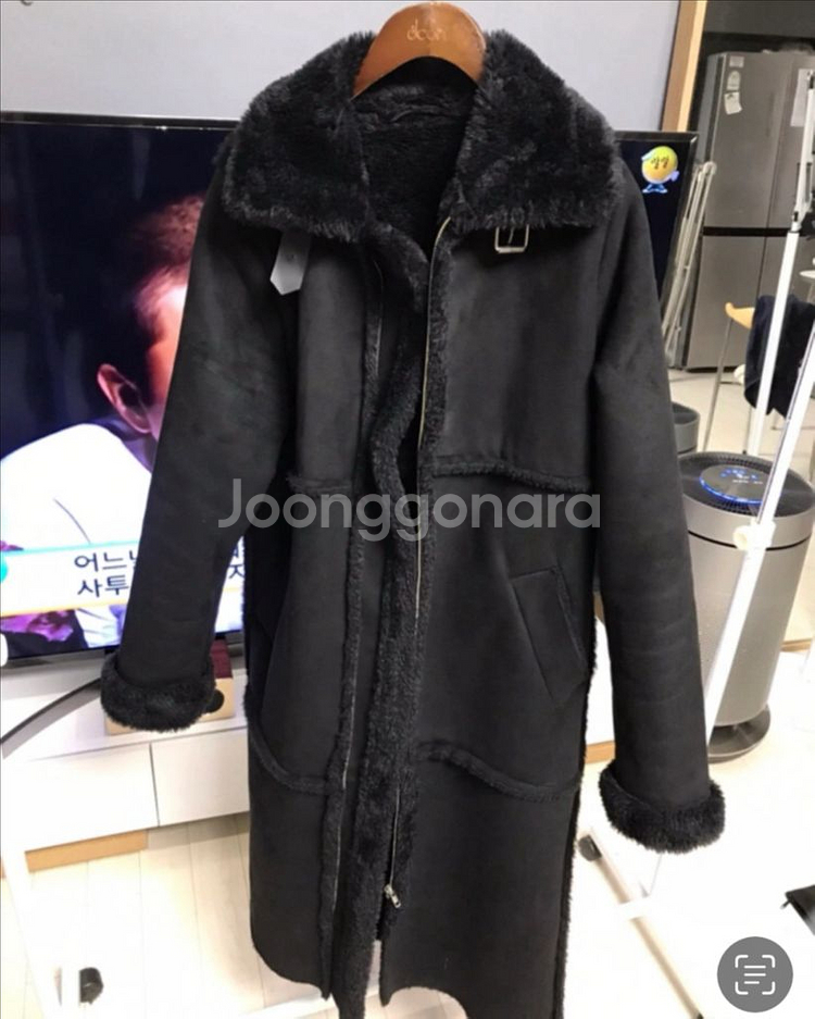 셀럽 무스탕 스타일 여성 롱코트--0