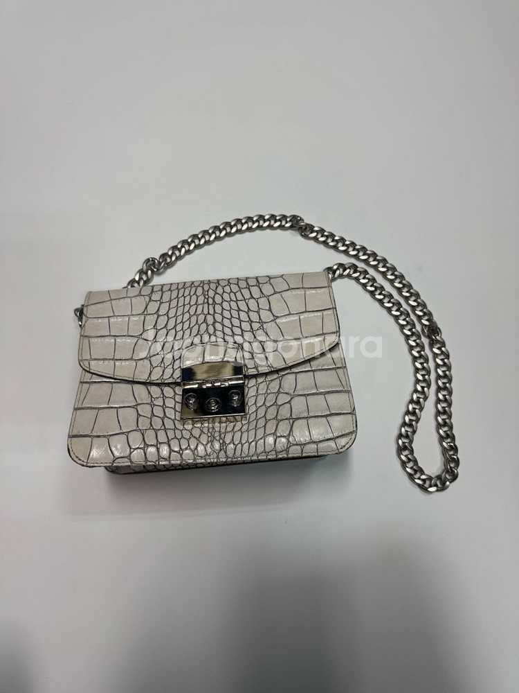 여성 클라우디아 화이트 퀄팅 체인 미니백--0