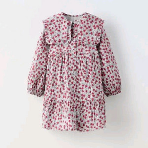 자라키즈 프릴 플라워 원피스 4-5y 새상품