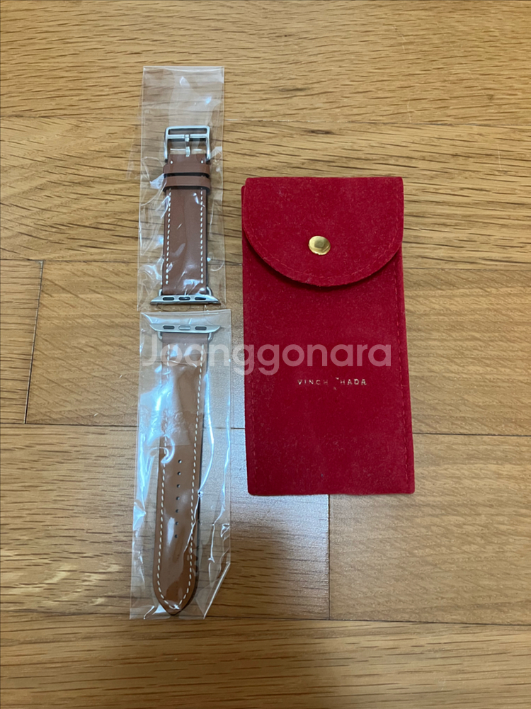 (미사용)애플워치 빈치하다 골드브라운 가죽 41mm--0