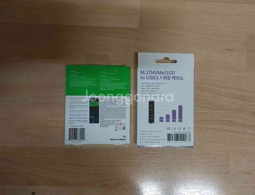 PC용 NVMe SSD 500G, SSD 젠더 겸용 케--1