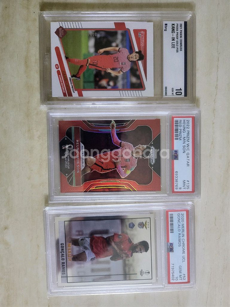 축구 선수 카드 PSA 등급 카드 다수 일괄--0