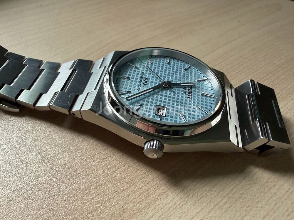 티쏘 PRX 아이스블루 40mm--1