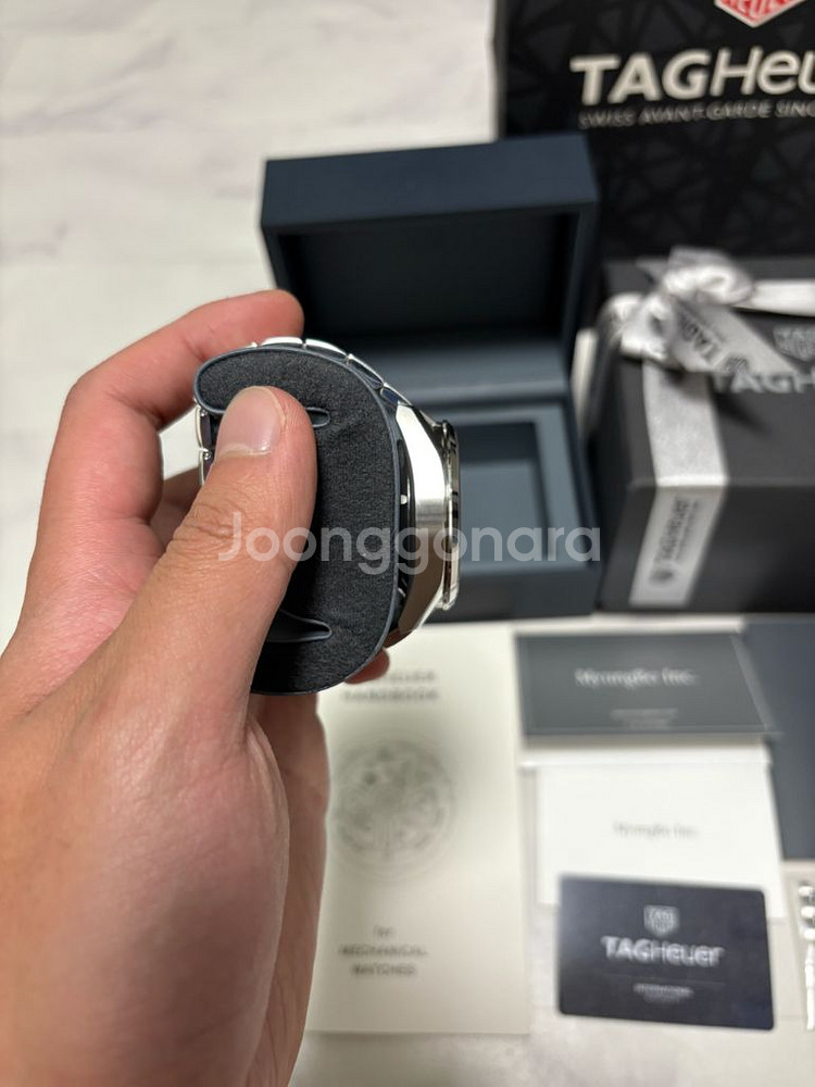 태그호이어 까레라호이어2 크로노그래프 청판시계 판매--2