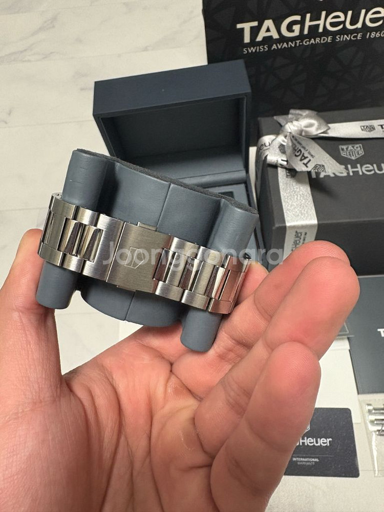 태그호이어 까레라호이어2 크로노그래프 청판시계 판매--5